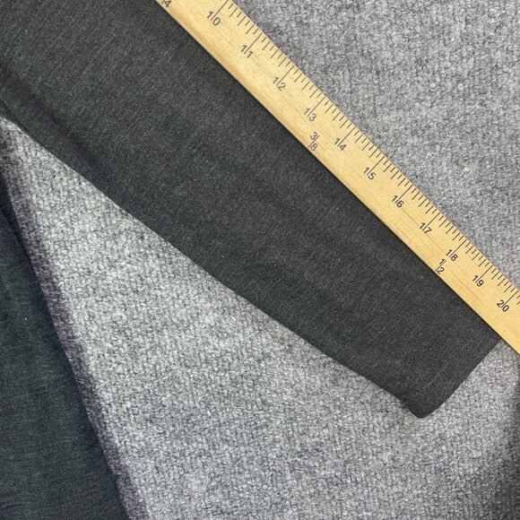 NEW J. Crew Mercantile Women's M Gray Layered Folderover Sleeve Tunic Sweater - Picture 5 of 9